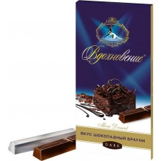 Шоколад горький ВДОХНОВЕНИЕ Mini Dessert вкус шоколадный брауни, 100г, Россия, 100 г
