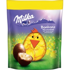 Шоколад MILKA Фигурный молочный форме яйца молоч.начинкой с дроб.фундуком, Польша, 86 г