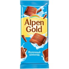 Шоколад молочный ALPEN GOLD, 90г, Россия, 90 г
