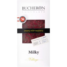 Шоколад молочный BUCHERON с кусочками малины, 100г, Россия, 100 г