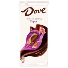 Шоколад молочный DOVE с инжиром, 90г, Россия, 90 г