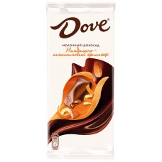 Шоколад молочный DOVE с миндально-апельсиновым грильяжем, 90г, Россия, 90 г