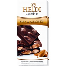 Шоколад молочный HEIDI Grand'or Миндаль, 100г, Румыния, 100 г