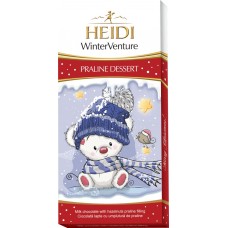 Шоколад молочный HEIDI WinterVenture с начинкой пралине Teddy Bear, Румыния, 100 г