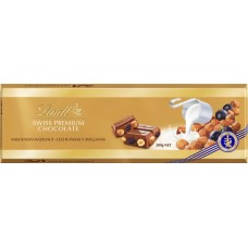 Купить Шоколад молочный LIND Swiss Premium Chocolate с изюмом и цельным фундуком, 300г, Швейцария, 300 г в Ленте