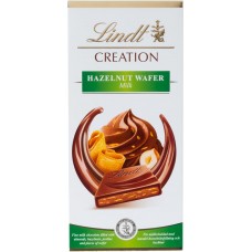Шоколад молочный LINDT Creation Пралине с вафлей, 150г, Франция, 150 г
