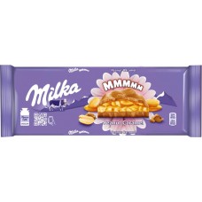 Шоколад молочный MILKA с карамельной начинкой, арахисом и воздушным рисом, 276г, Болгария, 276 г