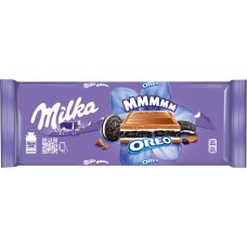 Шоколад молочный MILKA с шоколадной и молочной начинкой и печеньем, 300г, Австрия, 300 г