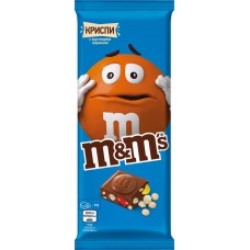 Шоколад молочный M&M'S Криспи с хрустящими шариками, 122г, Россия, 122 г