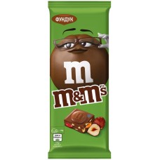 Шоколад молочный M&M'S с фундуком и разноцветным драже, 122г, Россия, 122 г