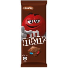 Шоколад молочный M&M'S с разноцветным драже, 125г, Россия, 125 г