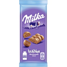 Шоколад молочный пористый MILKA Bubbles, 80г, Россия, 80 г