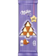 Шоколад молочный с белым MILKA Sweet Winter Елочки, 100г, Германия, 100 г
