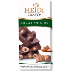 Шоколад темный HEIDI Grand'or Лесной орех, 100г, Румыния, 100 г