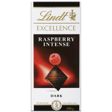 Купить Шоколад темный LINDT Excellence Малина, 100г, Франция, 100 г в Ленте