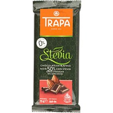 Купить Шоколад TRAPA темный со стевией 50% какао, Испания, 75 г в Ленте