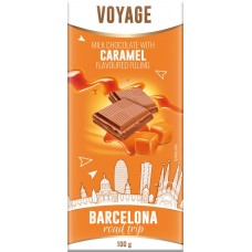 Шоколад VOYAGE С карамельной начинкой, какао min.25%, Польша, 100 г