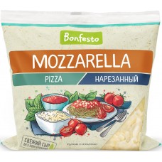 Сыр BONFESTO Моцарелла пицца 40% в нарезке, без змж, 150г, Беларусь, 150 г