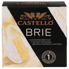 Сыр CASTELLO Бри с белой плесенью 50%, без змж, 125г, Россия, 125 г