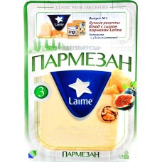 Купить Сыр LAIME Пармезан 40%, без змж, 200г, Россия, 200 г в Ленте