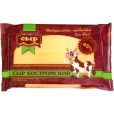 Сыр МОЖГАСЫР Костромской фас без змж, Россия, 250 г