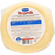 Купить Сыр мягкий для пиццы FAVORIT CHEESE Моцарелла 45%, без змж, 340г, Россия, 340 г в Ленте