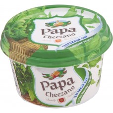 Купить Сыр PAPA CHEEZANO творожный с итальянскими травами 60% без змж, Россия, 160 г в Ленте