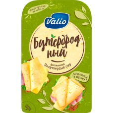 Сыр полутвердый VALIO Бутербродный 45%, нарезка, без змж, 120г, Россия, 120 г