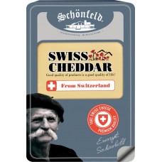 Купить Сыр SCHONFELD Swiss Cheddar 53%, нарезка, без змж, 125г, Россия, 125 г в Ленте