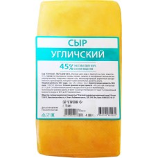 Сыр СМЗ УГЛИЧСКИЙ 45% без змж вес, Россия