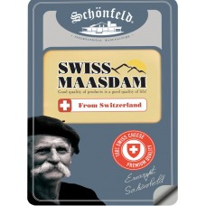 Сыр SСHONFELD Swiss Maasdam 48%, без змж, нарезка, 125г, Россия, 125 г