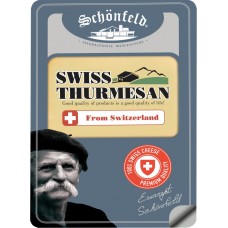 Сыр SСHONFELD Swiss Thurmesan 52%, без змж, нарезка, 125г, Россия, 125 г