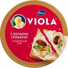 Купить Сыр VIOLA плавленый с белыми грибами 45% без змж, Россия, 130 г в Ленте