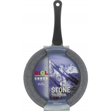 Сковорода BIOL Stone 26см, антипригарное покрытие, литой алюминий Арт. 26168Р, Украина