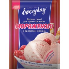 Смесь для приготовления мороженого EVERYDAY Малиновое, 55г, Россия, 55 г