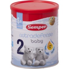 Смесь молочная SEMPER Nutradefense Baby 2, с 6 месяцев, 400г, Дания, 400 г