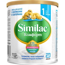 Купить Смесь SIMILAC Комфорт 1 лечебно-профилактическая с 0 месяцев, 375г, Испания, 375 г в Ленте