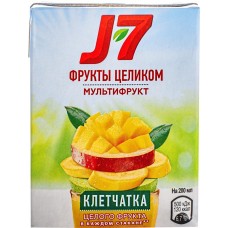 Сок J7 Мультифрукт c мякотью, 0.2л, Россия, 0.2 L