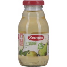 Купить Сок SEMPER Груша с витамином С и железом, без сахара, с 4 месяцев, 200мл, Швеция, 200 мл в Ленте