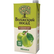 Сок ВОЛЖСКИЙ ПОСАД Яблочный, 2л, Россия, 2 L