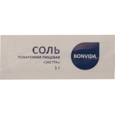 Соль BONVIDA поваренная пищевая экстра, 500х1г, Россия, 500 *1г