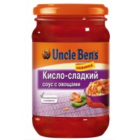 Соус UNCLE BEN'S Кисло-сладкий с овощами, 210г, Россия, 210 г