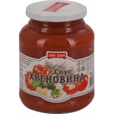 Соус UNI DAN Хреновина томатный, 500г, Россия, 500 г