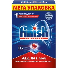 Купить Средство д/ПММ FINISH All in1 Max бесфосфатное в таблетках, Польша, 115 шт в Ленте