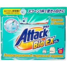 Стиральный порошок ATTACK BioEX Концентрированный универсальный, Япония, 1 кг