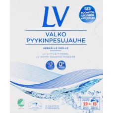 Стиральный порошок для белого белья LV концентрированный, 750г, Финляндия, 750 г