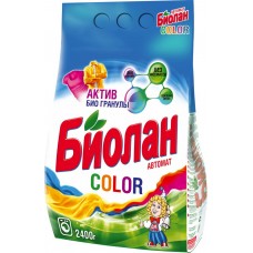 Стиральный порошок для цветного белья BIOLAN Color синтетический, 2,4кг, Россия, 2400 г