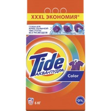 Стиральный порошок для цветного белья TIDE Аквапудра Color, автомат, 6кг, Россия, 6 кг