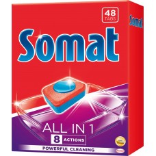 Купить Таблетки для посудомоечной машины SOMAT All in 1, 48шт, Германия, 48 шт в Ленте