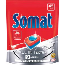 Таблетки для посудомоечной машины SOMAT All in 1 Extra, 45шт, Германия, 45 шт